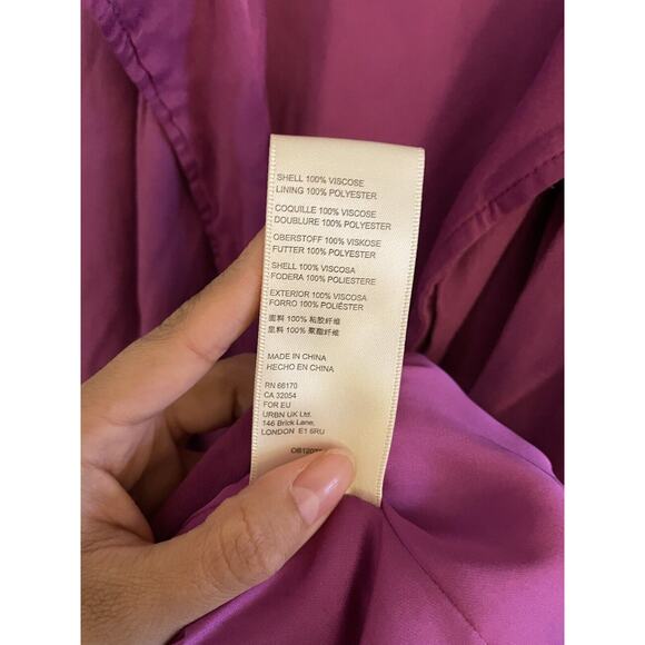 Free People Vest Women's Medium We The Free Lennie Long Loose Raspberry - Picture 6 of 7